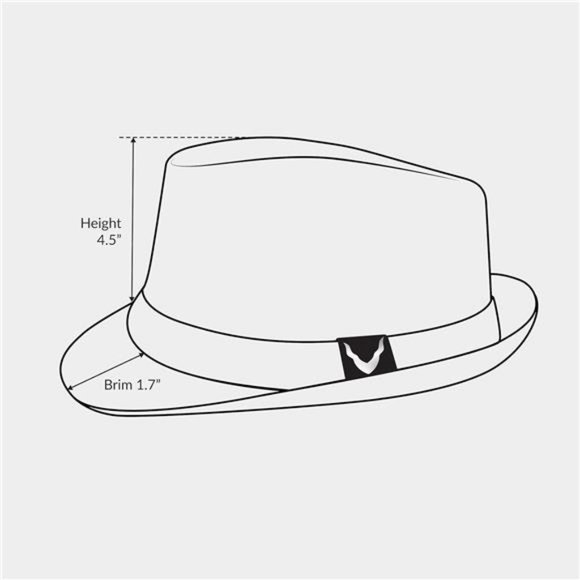 Light Weight Classic Soft Cool Mesh Crushable Fedora Hat White - Picture 6 of 6